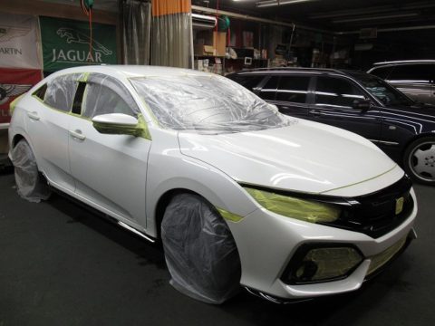 HONDA　ホンダ　シビック　ハッチバック　新車＝磨き＆ガラスコーティング＆オプション施工終了