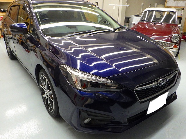 SUBARU　スバル　インプレッサスポーツ2.0L（3BA-GT6）車内丸洗いクリーニング終了