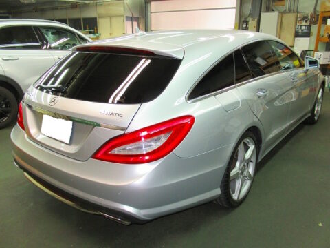 Ｍｅｒｃｅｄｅｓ－ＢｅｎZ 　メルセデスベンツ 　ＣＬＳ　 550 　4マチック 　シューティングブレーク（DBA-218991）自費事故補修＝磨き＆ガラスコーティング＆オプション施工終了