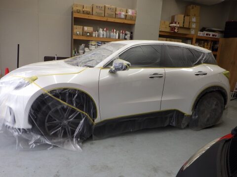 ＴＯＹＯＴＡ　ＬＥＸＵＳ　レクサス　ＬＢＸリラックス（6AA-MAYH10-AWXMB）事故板金塗装後＝コーティング補修